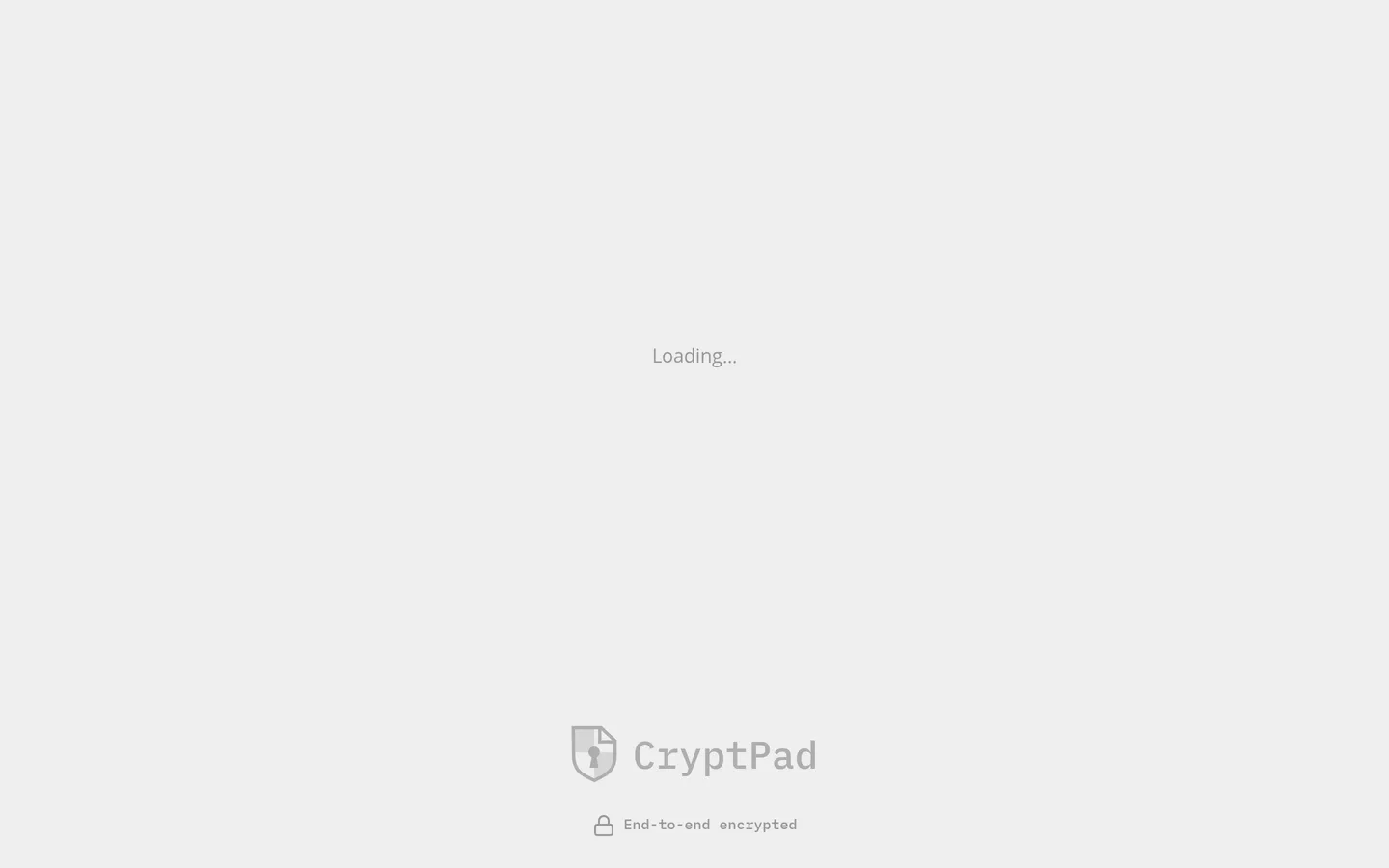 Screenshot of the CryptPad website